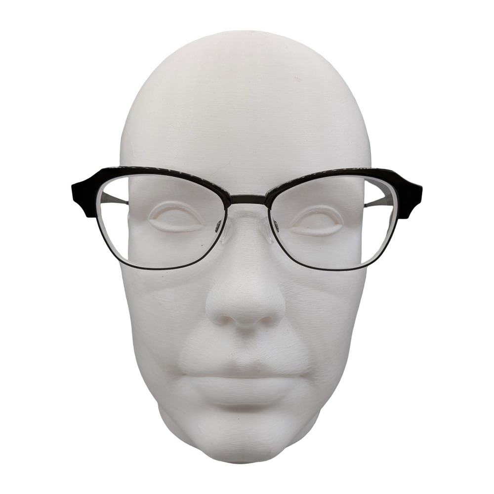Bevel Azzurri 2522 BKGN Eyeglasses Black Green Cat Eye Frames Japan 51-17